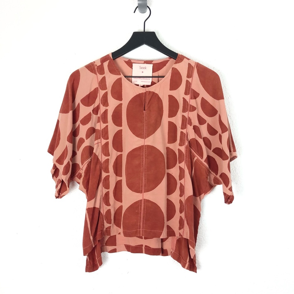 Sooki Women's Rust Patterned Blouse